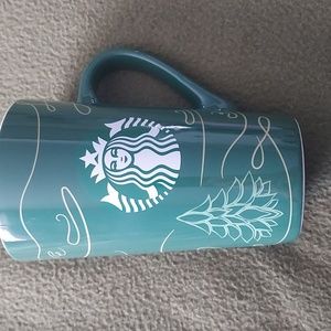 Starbucks green winter mug